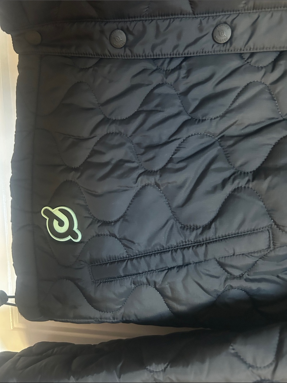 Peloton Black Quilted Snap-Front Jacket - Picture 4 of 7